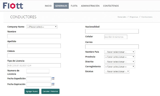 Control Conductores